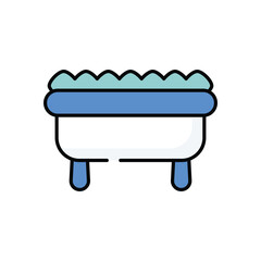 Ottoman vector icon stock illustration