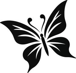 Fototapeta premium butterfly vector silhouette