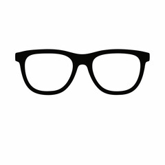 Fototapeta premium Black sunglasses and eyeglasses on a white background