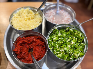 Spicy and Flavorful Korean Sauces and Garnishes