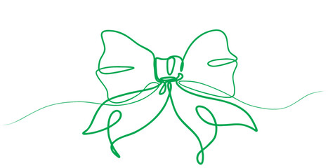 Decorative ribbon line art