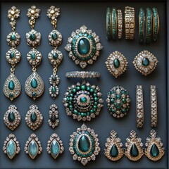 Emerald and Diamond Jewelry Collection: Exquisite Green Gemstone Elegance