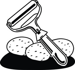 vector illustration of a spoon