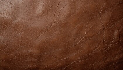 Captivating close-up of rich brown leather texture studio setting high-resolution image soft lighting artistic perspective material exploration for design enthusiasts