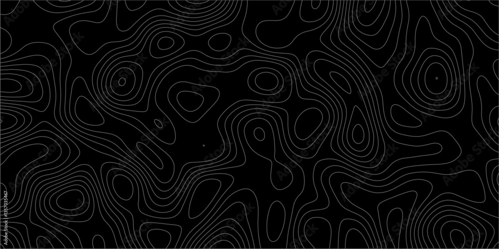 Poster topographic canyon geometric map relief texture with curved layers and shadow. abstract white backgr