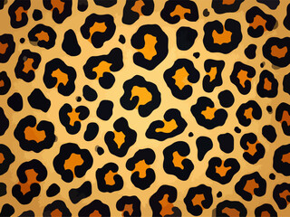 Vector jaguar's background.
Cartoon fashion pattern with leopard spot for
women clothing, fabric, textile, paper, packaging, 
women's handbag, t-shirt, notepad, notebook.