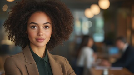 Fototapeta premium Professional woman working in modern office environment