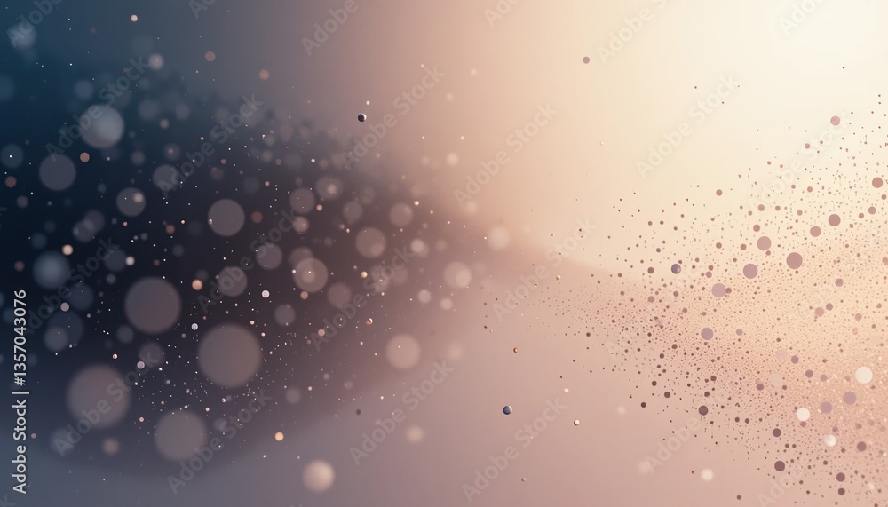 Poster dynamic light particles dance in soft gradient atmosphere abstract conceptual background visual art 