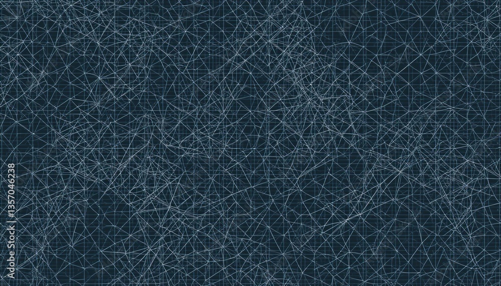 Aufkleber dynamic abstract network design digital space graphic illustration modern environment aerial view co