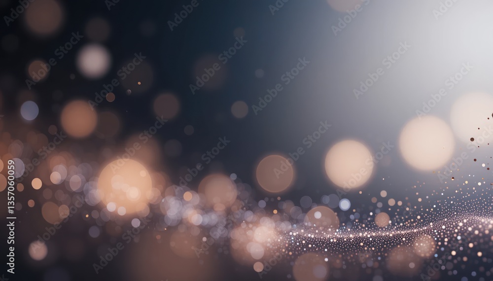 Poster stunning light particles dancing in a dark environment abstract art digital background high-resoluti