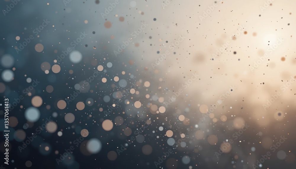 Aufkleber dynamic floating particles creating a mystical atmosphere in abstract background visual art studio s