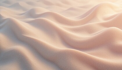 Obraz premium Gentle ripples of sand desert landscape nature photography soft light serene viewpoint textured environment for relaxation and mindfulness