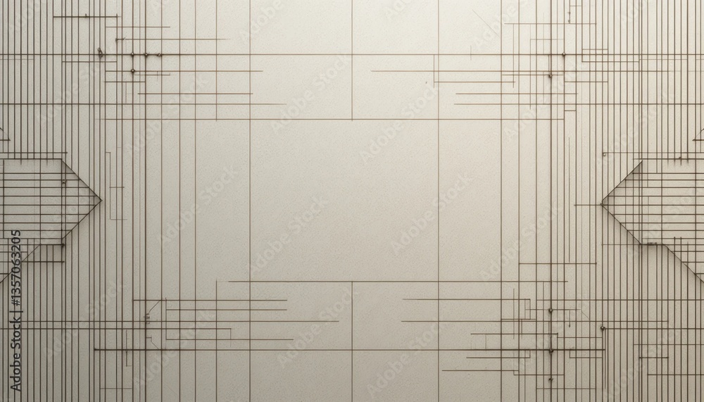 Poster geometric design patterns modern architecture digital artwork minimalist environment top view abstra