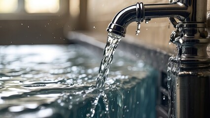 White PVC pipe leaking water from a joint