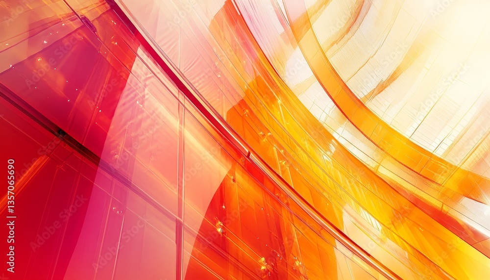 Poster spectrum design. energetic flow of vibrant color shape forms through modern screen technology.