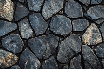 Fototapeta premium Elegant Black Granite Pattern on Stone Surface