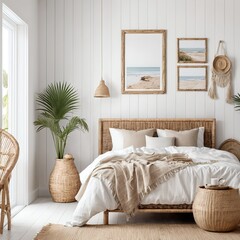 Coastal Boho Bedroom Interior Design