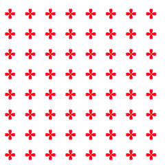seamless pattern with red hearts