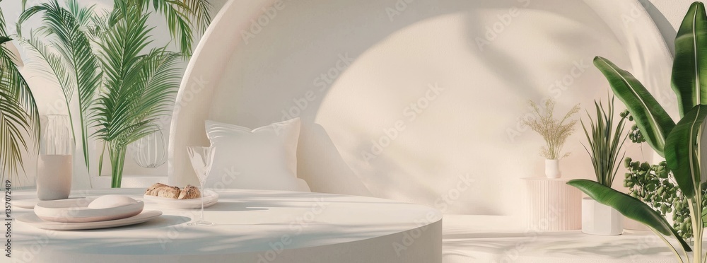 Poster the abstract technology background is complemented by a minimalist approach to architecture design o