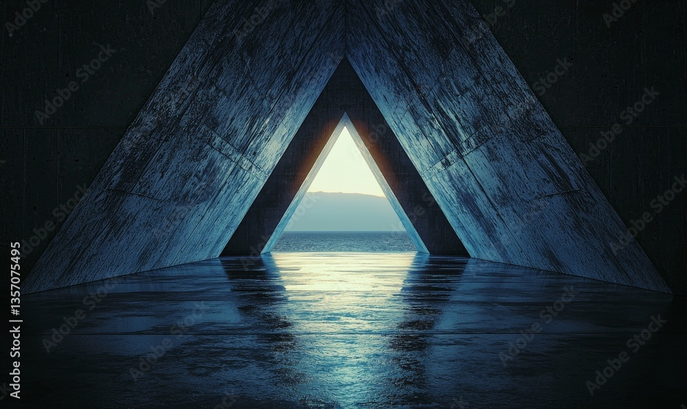 Poster reinforced concrete is used to construct a tunnel with openings on its sides