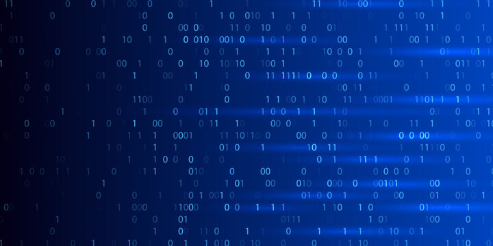 Code binary matrix data background. Technology software abstract binary code program blockchain digital