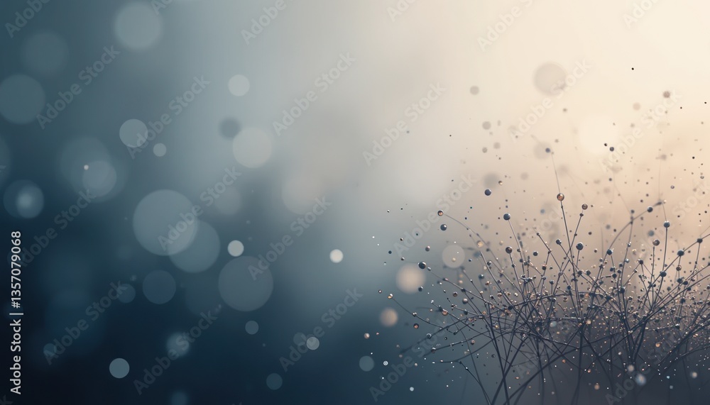 Poster captivating bokeh effects nature scene abstract photography soft focus environment close-up view vis