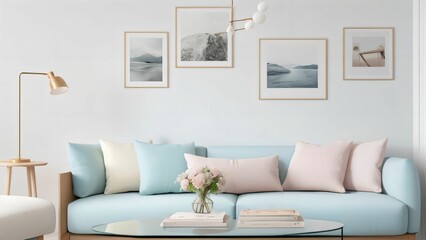 modern living room with sofa