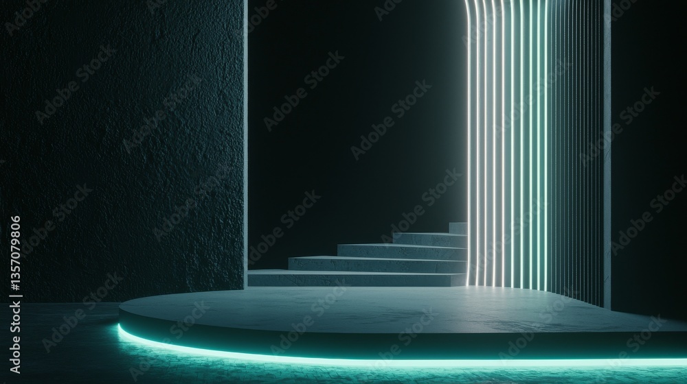 Poster the wallpaper features an abstract representation of modern architecture, characterized by a curved 