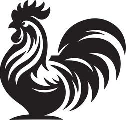 rooster vector illustration