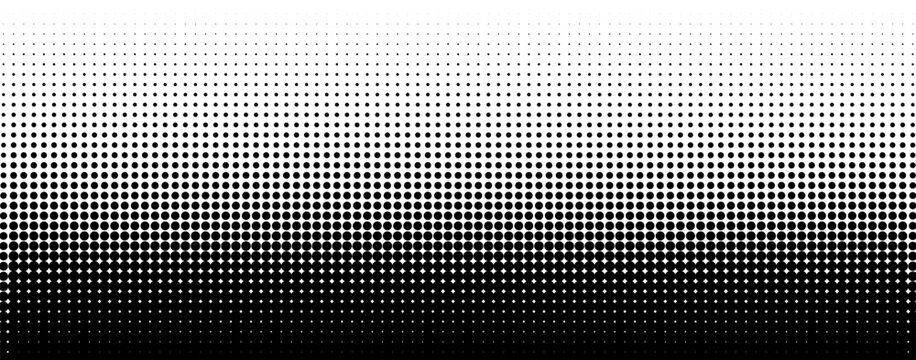 Halftone dot pattern gradient background circle comic fade.