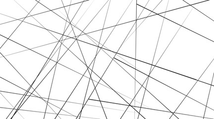 Random chaotic lines abstract geometric pattern. 