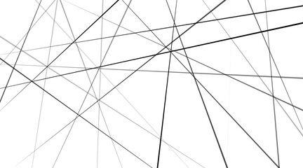 Obraz premium Random chaotic lines abstract geometric pattern. Modern, contemporary art-like illustration