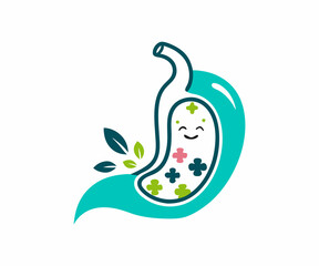 Simple Illustration of the Human Stomach