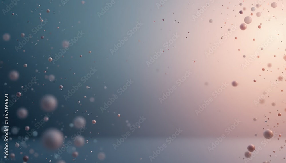 Poster bubbles rising in abstract background studio digital art calm environment close-up view concept of s
