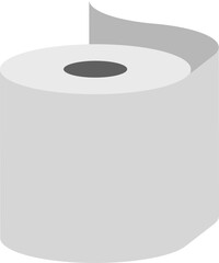 Toilet paper roll or tube icon design, template for wc. Bathroom hygiene icons, kitchen cleaning towel. Blank soft scroll product.