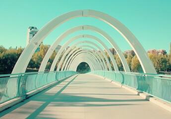 Obraz premium Downtown city center views are available from the Saloma Link covered bridge in Kuala Lumpur, Malaysia