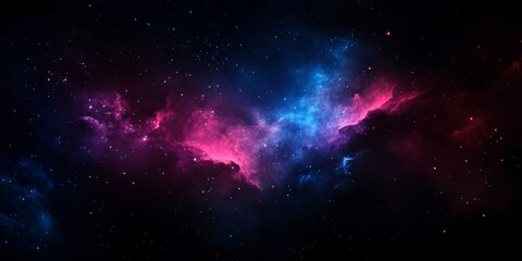 Naklejka premium an ethereal, cosmic image displaying colorful nebulae and a starry night sky, evoking a sense of wonder and exploration