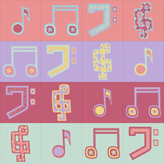 musical symbol pattern