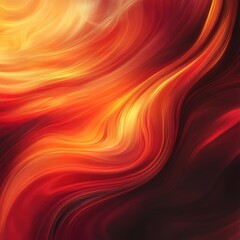 Warm sunset crimson and orange swirls, glowing and rich with smooth glossy transitions