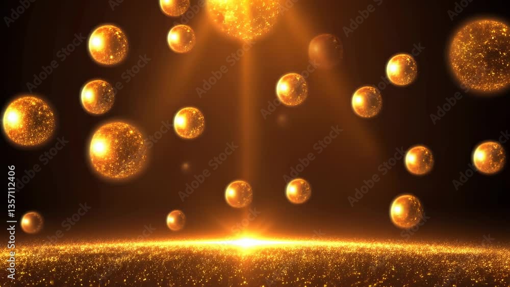 Aufkleber A blurry image of a light shining on a dark background. The light is creating a pattern of circles