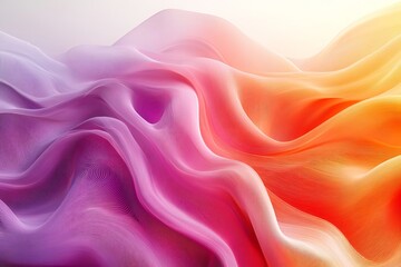 Obraz premium A swirling blend of vibrant colors in a soft, flowing fabric, creating a mesmerizing visual effect. The smooth, delicate folds of the material catch the light, adding depth and dimension