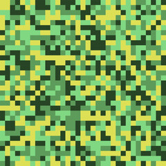 ABSTRACT PATTERN PIXEL BACKGROUND FLAT PASTEL GREEN YELLOW COLOR SHAPES DESIGN VECTOR TEMPLATE FOR WALLPAPER, COVER DESIGN