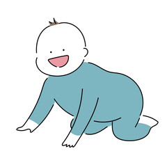 ハイハイする赤ちゃん_クール
