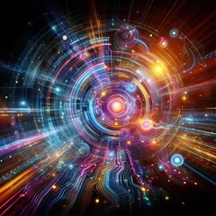 Fototapeta premium Innovations in Tech: Bridging the Gap Between Theory and Application