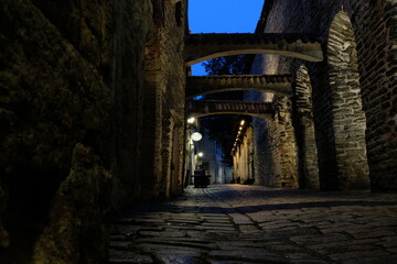 narrow street in the old town