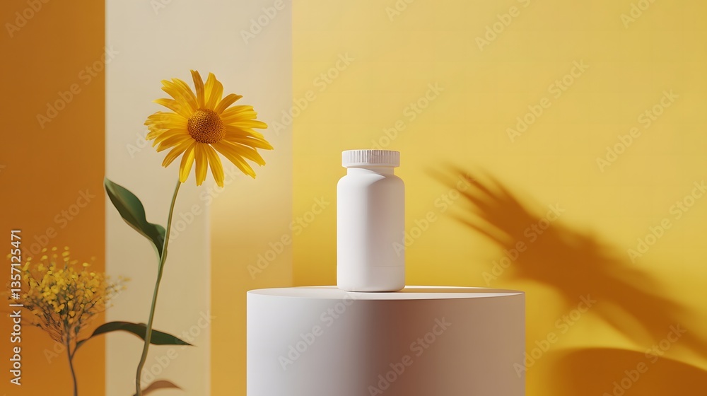 Aufkleber a beautiful vase displaying a single flower in a bright and inviting setting perfect for healthcare 