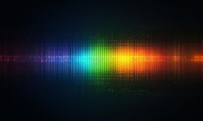 A vibrant spectrum of light shining brightly, it is full of many colors