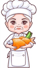 chef with a plate of food