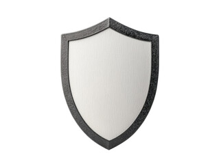 Custom shield design for display or decorative purposes on a transparent background, cut out