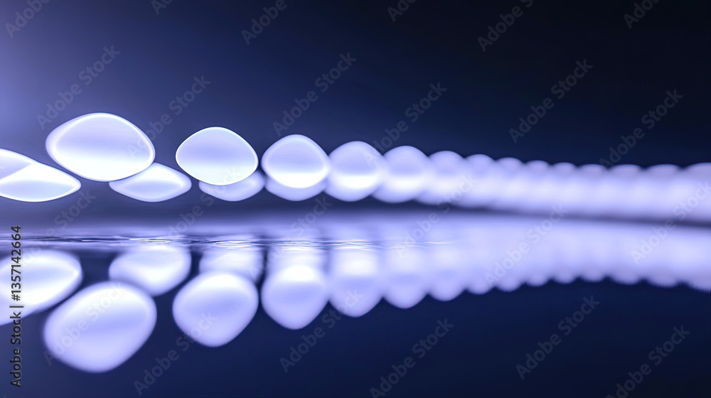 Poster abstract light sequence